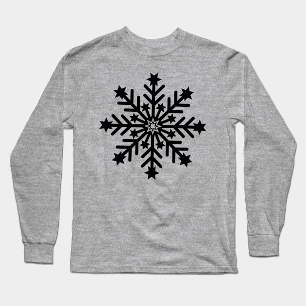 Snowflake #1 Long Sleeve T-Shirt by Nara Kim